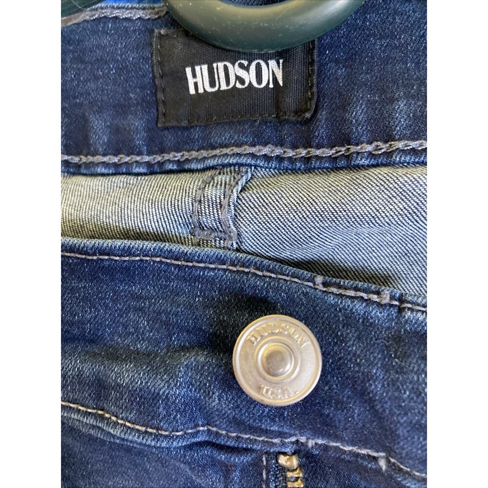 Hudson Ace Womens Skinny Jeans Size 34 Blue Denim 32" Inseam Stretch - Picture 4 of 16